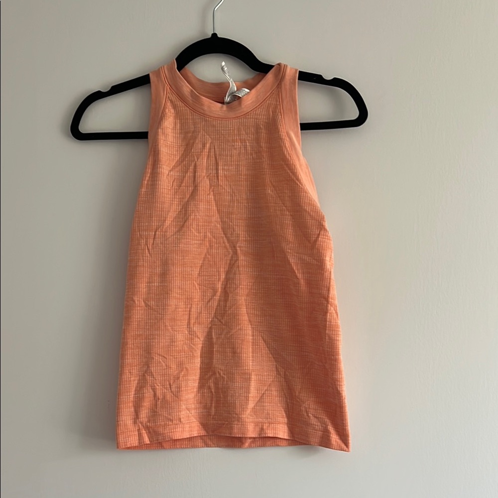 Women's Orange Sleeveless Top